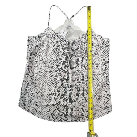 NWT J. Crew Snakeskin Print Scalloped Cami Top 10 Dressy Tank Layer Modern - Picture 6 of 10